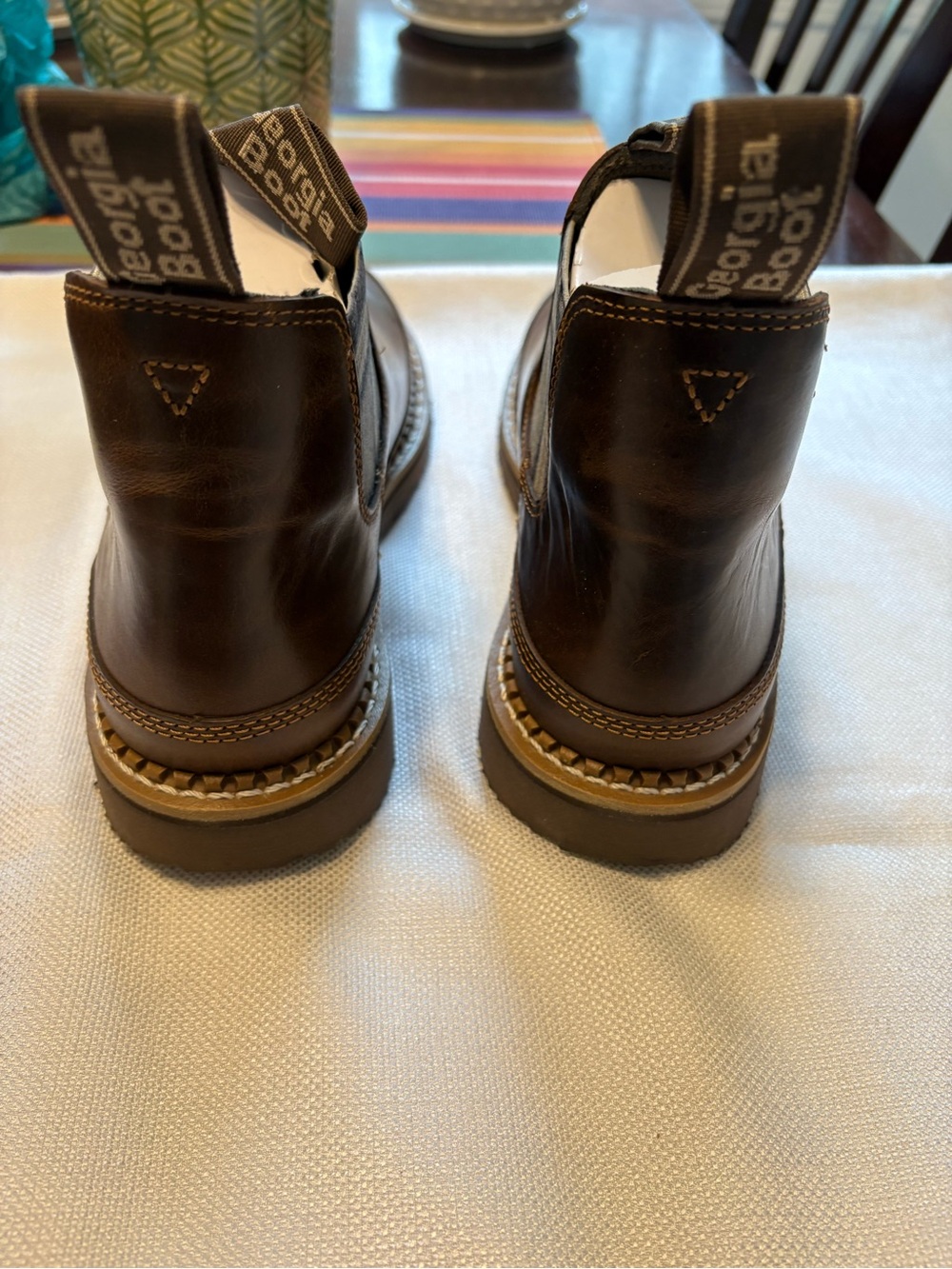 Georgia Boot Women’s Brown Slip-On Chelsea Boots - Picture 3 of 8